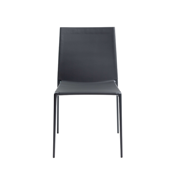 B&B ITALIA ビーアンドビーイタリア ALMA アルマ ダイニングチェア Black Leather Alma Chair by Roberto Barbieri for B&b Italia | Chairish